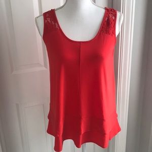CeCe tank top with lace detail